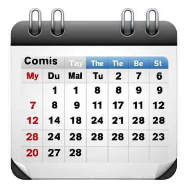 calendar, first page, day 1 sticker