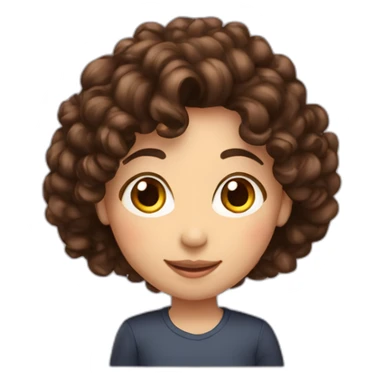 family-dark-straight-hair-mom-curly-brown-hair d sticker