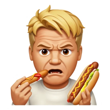 gordon ramsay eat a hotdog, ảngy sticker