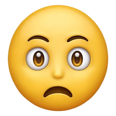 Nervous laughter yellow emoji face sticker