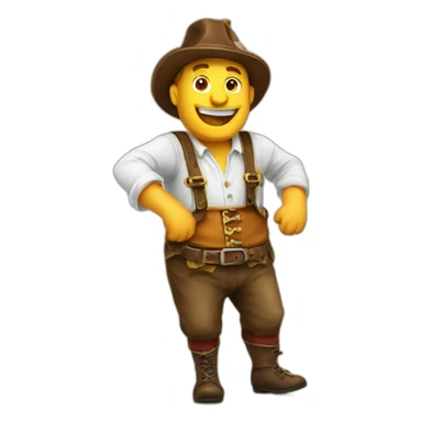 Oktoberfest drunk guy sticker