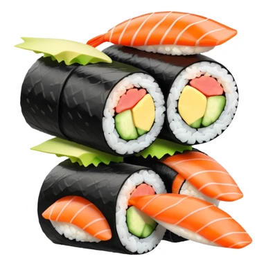 Cute sushi roll sticker