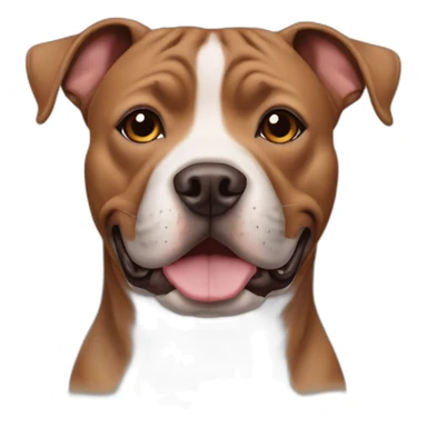 Brown Staffordshire bull terrier sticker