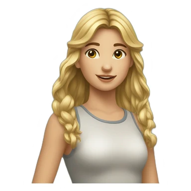 Une très jeune fille qui fait du cheval sticker