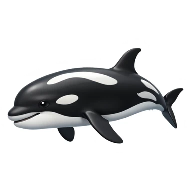 Orca without the eyes sticker