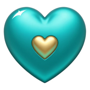 Teal heart with Canadian dollars sticker