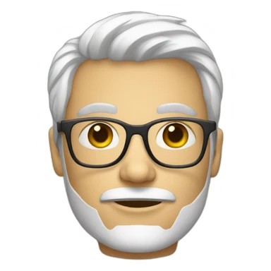 cosmic-white-programmer-big-forhead-glasses sticker