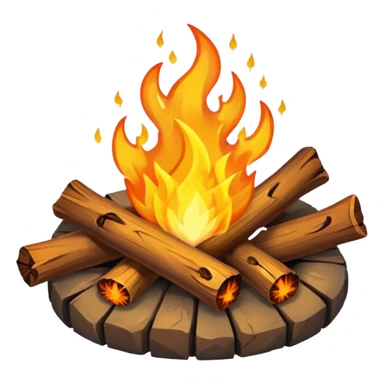 Campfire sticker