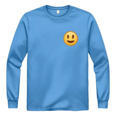 plain long-sleeve t-shirt, simple, no logo sticker