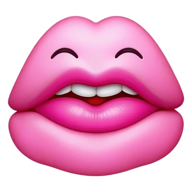 pink kiss emoji  sticker