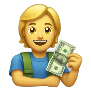 money transfer sticker