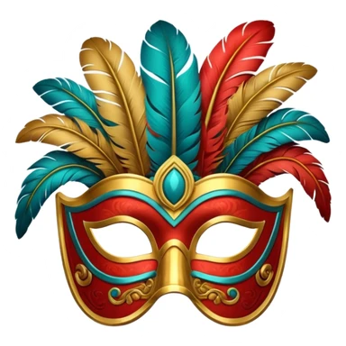 ancient Roman party masks sticker