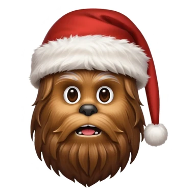 chewbacca christmas sticker