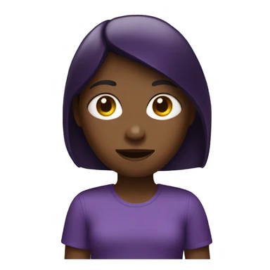 Girl holding an eggplant  sticker