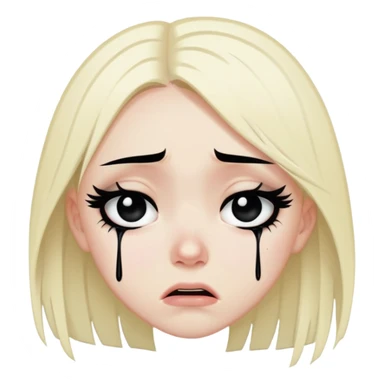Emo girl crying sticker