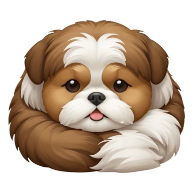 Shih tzu sleeping sticker
