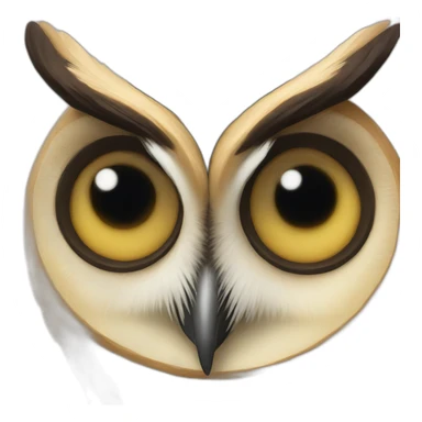 Long necked owl sticker