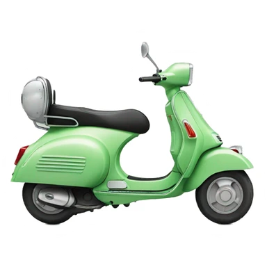 Light green vespa sticker