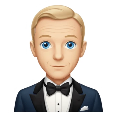 Fred Astaire with blue eyes sticker