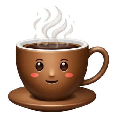 Cup of coffee without face sticker