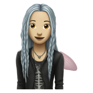 a fairy whos favorite band is KORN sticker