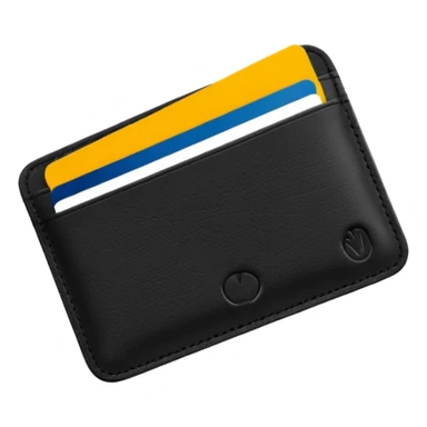 Card holder – slim wallet for credit cards. sticker