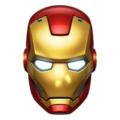 Iron man face big sticker