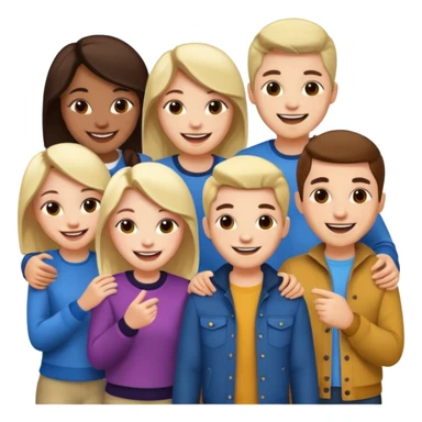 friends happy sticker