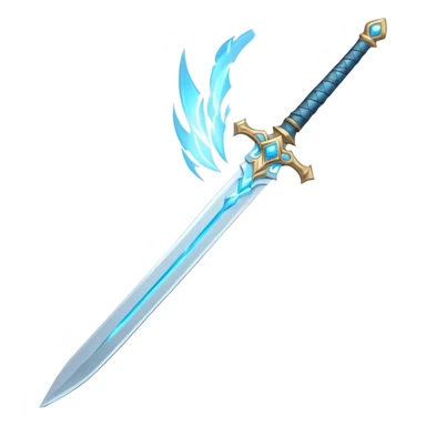 wind elemental sword object icon, elegant fantasy sword, swirling wind aura around the blade, light blue glow, floating air particles, 3D cartoon, mobile game icon style, centered, clean background, soft shadow, no text, no watermark
 sticker