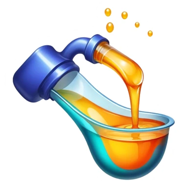 Create an icon that represents the hobby of decorative arts using epoxy resin.  sticker