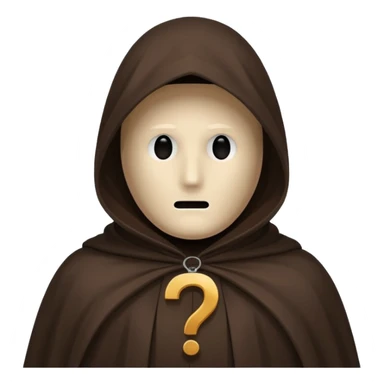 mysterious figure with mark ?, no face sticker