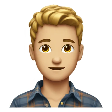 boys in plaid shirts indoors sticker