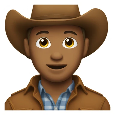cowboy with down syndrome  sticker
