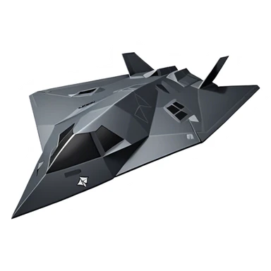F-117 Nighthawk - Lockheed Martin (Stealth Grey) sticker