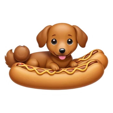 A cute churro weenie dog sticker
