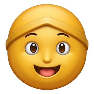 Emoji Sigma con una mandíbula muy marcada y con una ceja levantada y la otra abajo sticker
