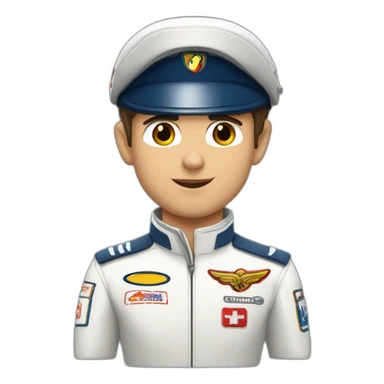 charle Leclerc pilote sticker