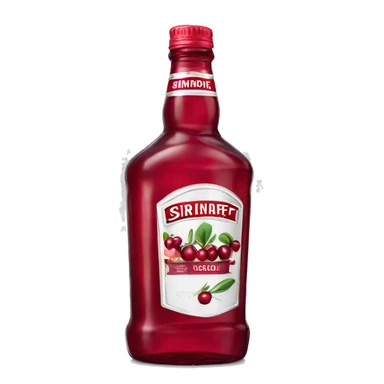 Realistic Bottle of Cranberry Smirnoff. sticker