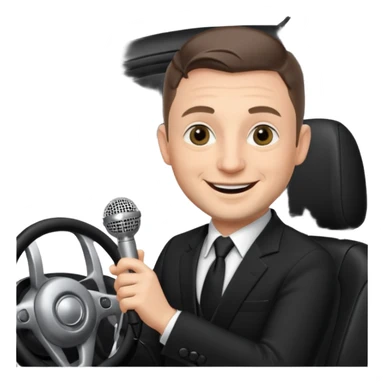 Tim Robinson as a crooner behind the wheel sticker