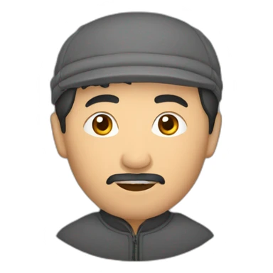 Kyrgyz man with kalpak sticker