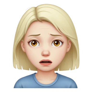 girl strangling herself sticker