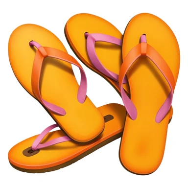 A mango flip-flop sticker