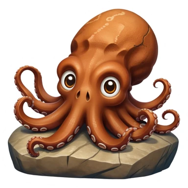 Octopus with the face of the rock  sticker
