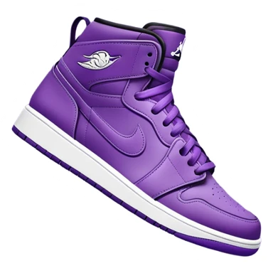 Nike Jordans purple sticker