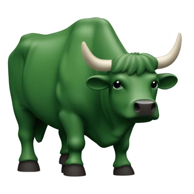 

Un toro (bull) que:
Sea una cara de toro vista de frente
Use caracteres ASCII simples
Incluya cuernos prominentes
Se pueda colorear en verde
Sea fácil de copiar y pegar
Mantenga su formato en diferentes plataformas sticker