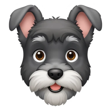 Schnauzer happy  sticker