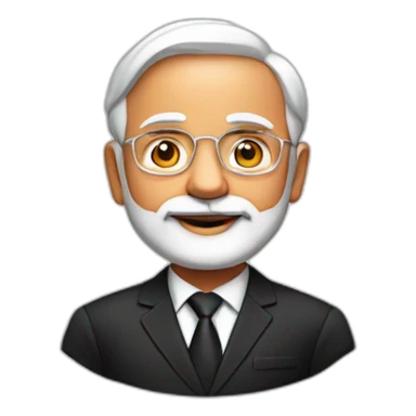 narendra modi in black suit sticker