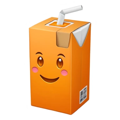 orange juice box sticker