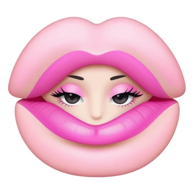 pastel pink makeup products  sticker