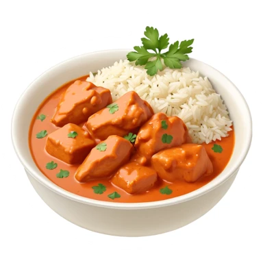 Yummy bowl of butter chicken sticker